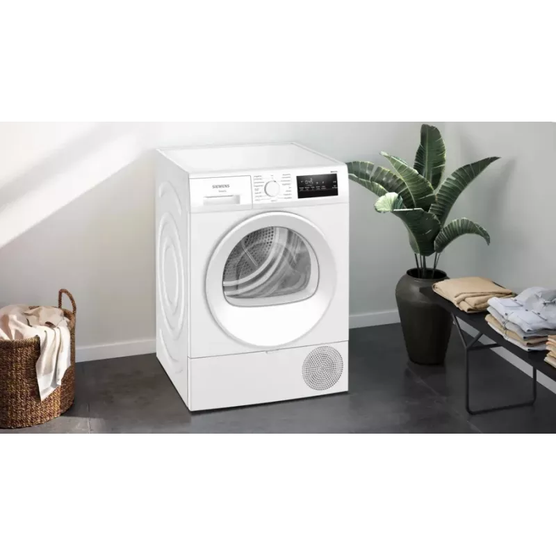 Siemens iQ300 WT45HVA4 veļas žāvētājs Brīvi stāvošs Ar priekšējo ielādi 8 kg Balts
