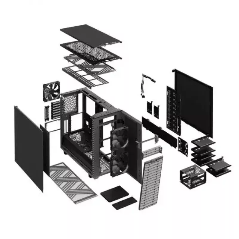 PC korpuss Fractal Design Define 7 Midi Tower pelēks