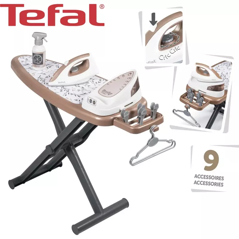 Bērnu gludināmais dēlis ar tvaika stacijas rotaļlietu, Simba-Dickie Smoby (modelis 7600330125)
