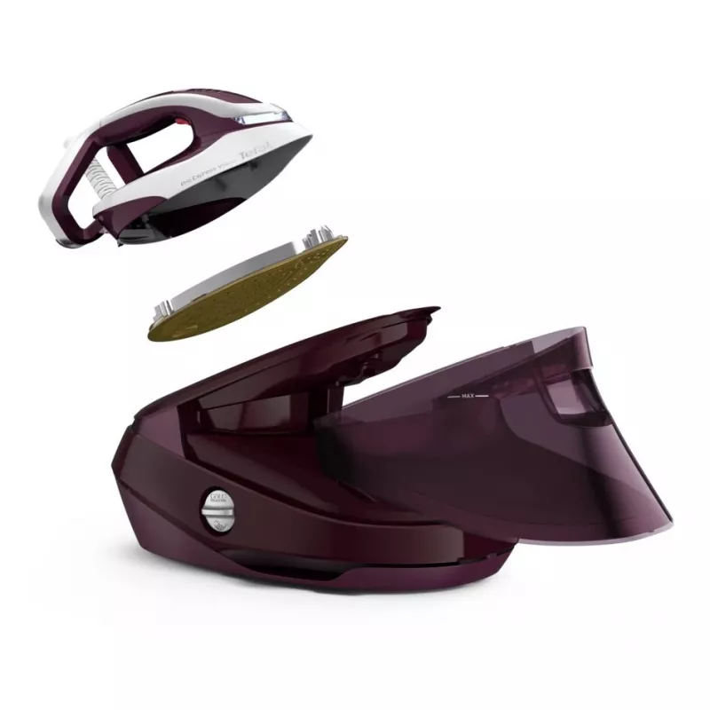 Tefal Pro Express Vision GV9810 3000 W 1.1 L Durilium AirGlide Autoclean zole Sarkana, Balta