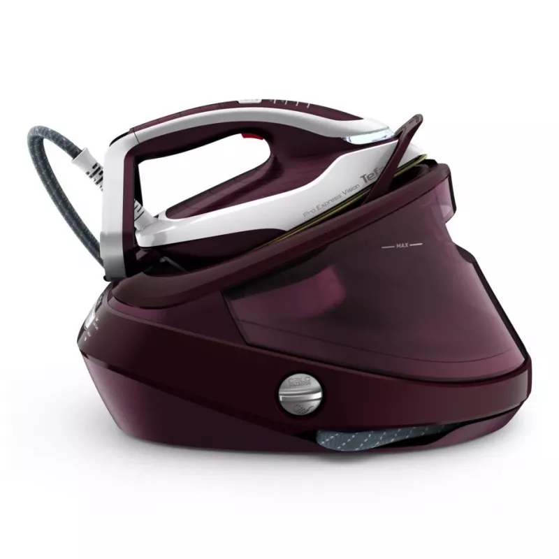 Tefal Pro Express Vision GV9810 3000 W 1.1 L Durilium AirGlide Autoclean zole Sarkana, Balta