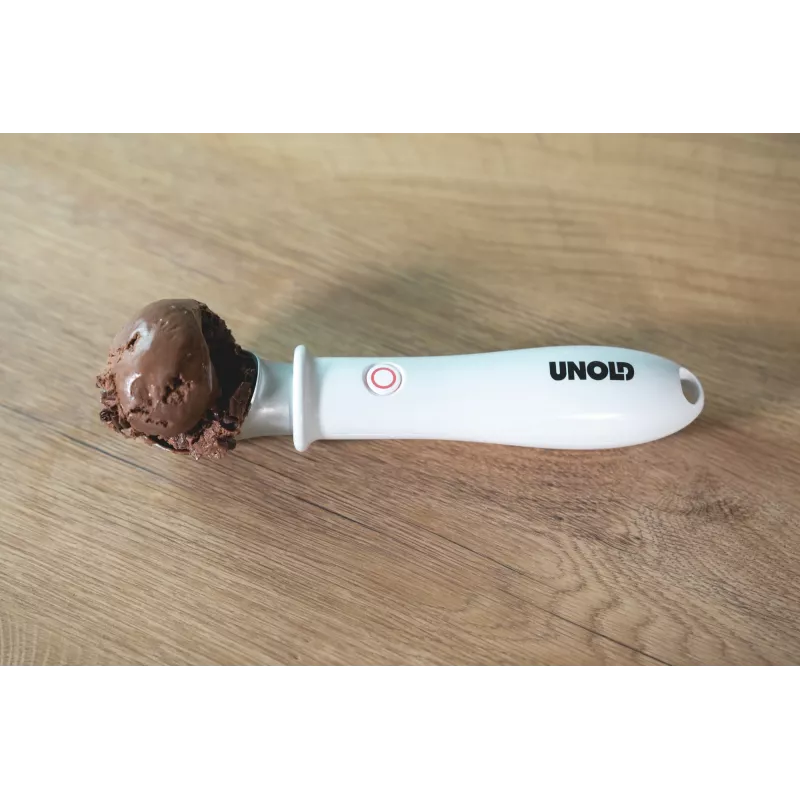 Disher scoop Unold 488990 4 mm Nerūsējošais tērauds Plastmasa Balts