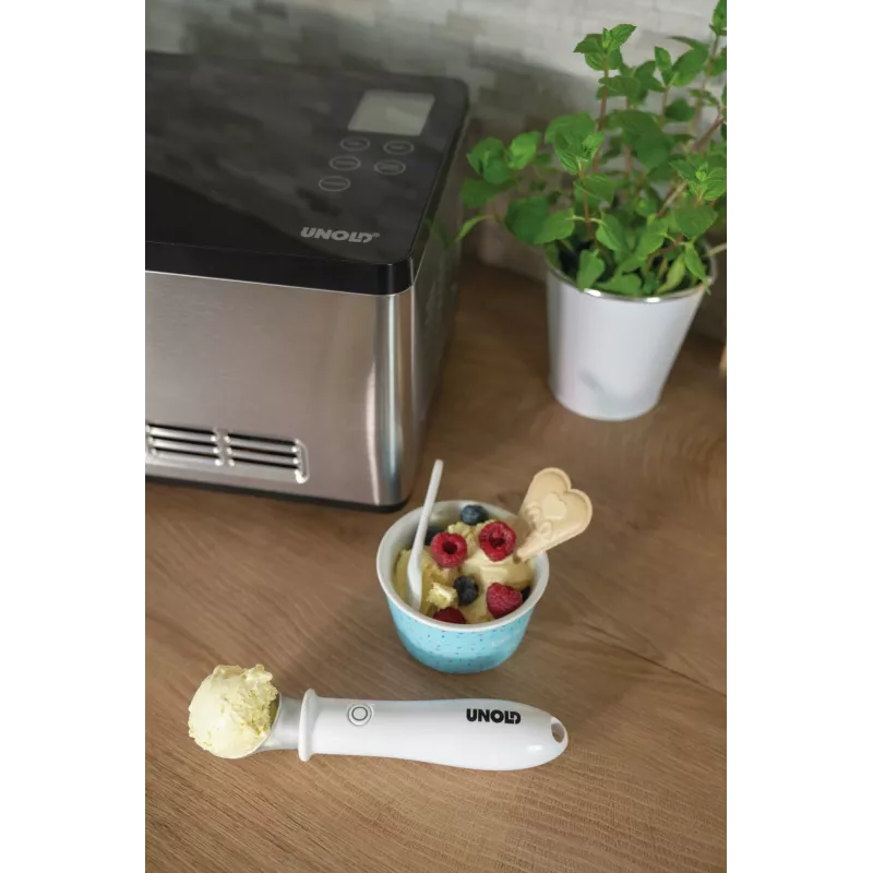 Disher scoop Unold 488990 4 mm Nerūsējošais tērauds Plastmasa Balts