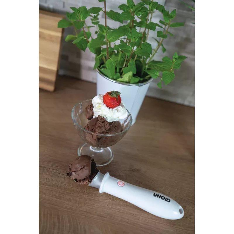 Disher scoop Unold 488990 4 mm Nerūsējošais tērauds Plastmasa Balts