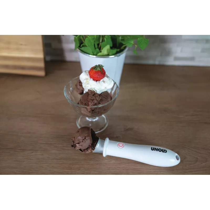 Disher scoop Unold 488990 4 mm Nerūsējošais tērauds Plastmasa Balts