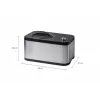 Unold 48826 Eismaschine & Joghurtbereiter EVA Compressor saldējuma automāts 1.5 L 120 W Melns, Nerūsējošais tērauds