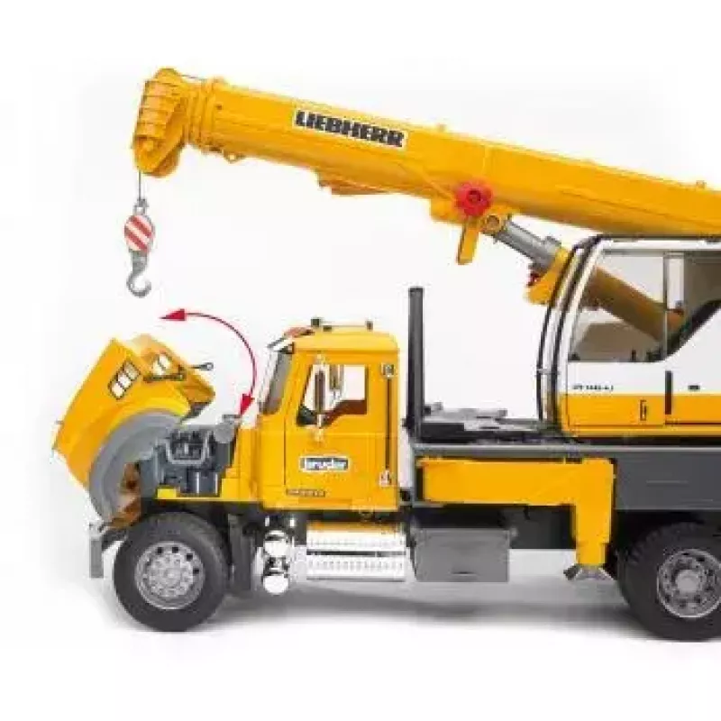 Celtņa kravas auto BRUDER MACK Granite Liebherr