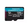 Kingston Technology 128 GB microSDXC Canvas Go Plus Gen4 200R A2 U3 viens iepakojums bez adaptera