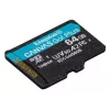Kingston Technology 64GB microSDXC Canvas Go Plus Gen4 200R A2 U3 viena paka w/o ADP