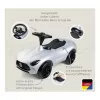 Simba-Dickie BIG Mercedes-AMG GT vizināmais auto sudraba/melnā krāsā – bērnu stumjamais/pedāļu braucamrīks
