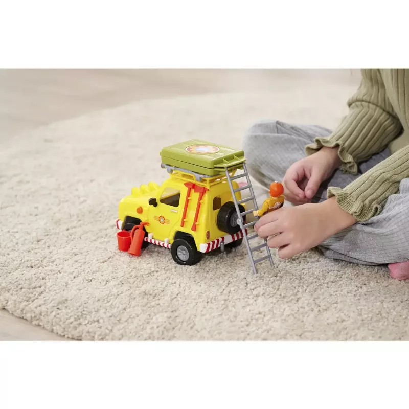 Rotaļlietu bezceļu transportlīdzeklis Simba‑Dickie Fireman Sam ar jumta telti — modelis 109252653, rotaļu komplekts