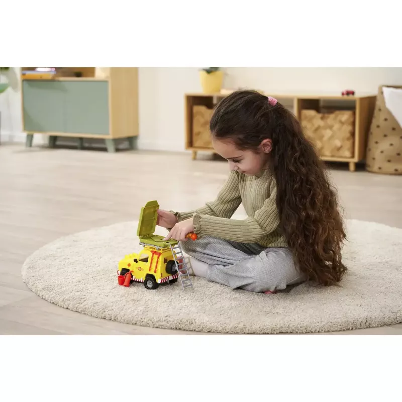 Rotaļlietu bezceļu transportlīdzeklis Simba‑Dickie Fireman Sam ar jumta telti — modelis 109252653, rotaļu komplekts