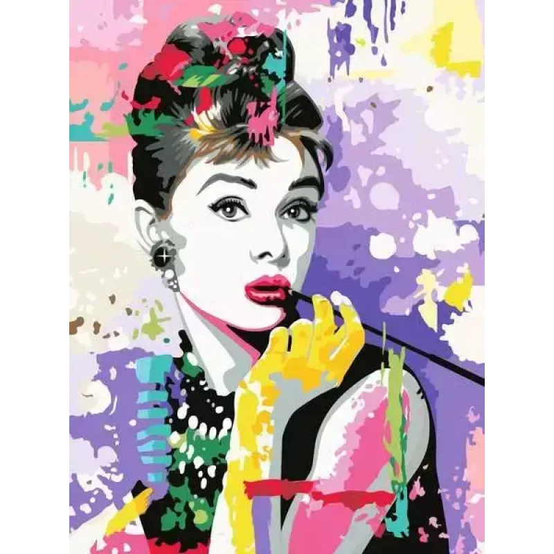 Ravensburger CreArt Premium — Audrey Hepburn krāsošanas komplekts (Ravensburger 25526)