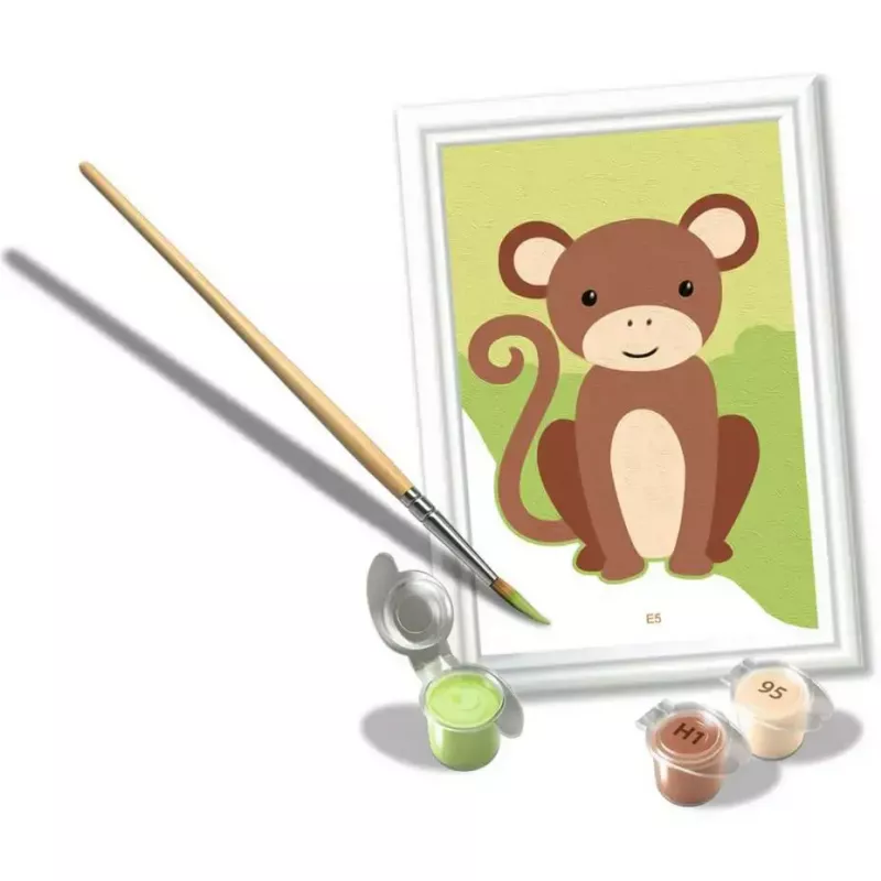 Ravensburger CreArt krāsošanas komplekts Little Monkey – bērnu radošais krāsot komplekts