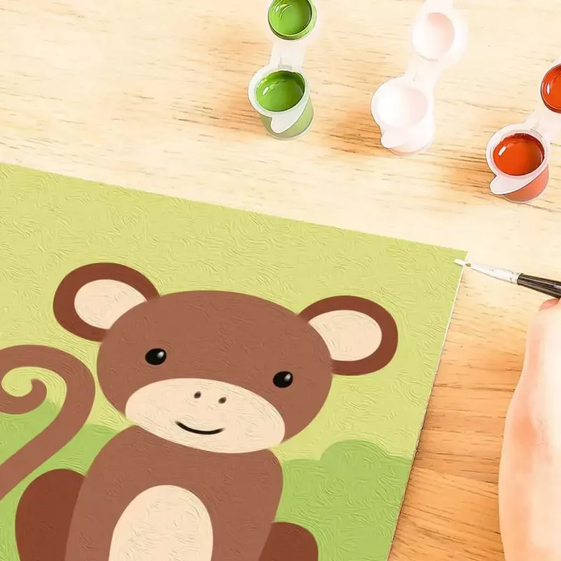 Ravensburger CreArt krāsošanas komplekts Little Monkey – bērnu radošais krāsot komplekts