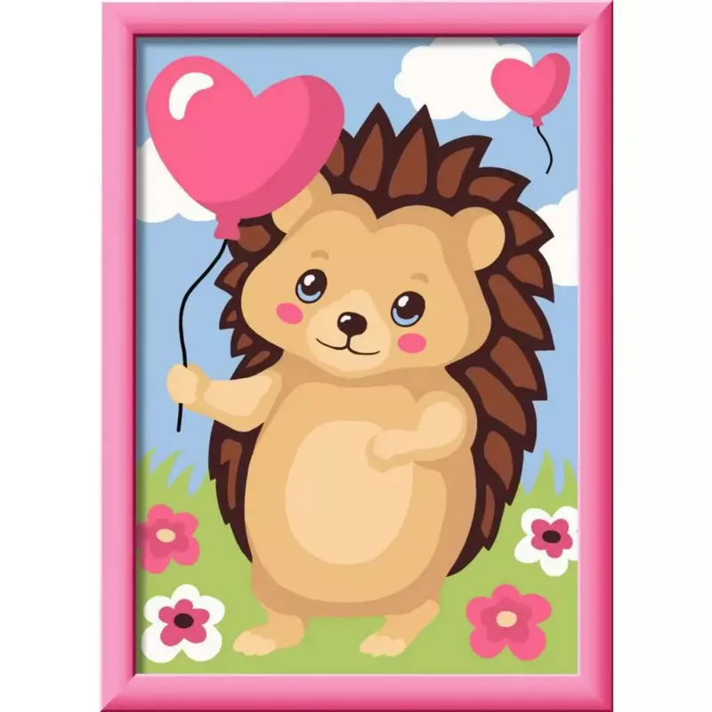 Krāsošanas pēc numuriem komplekts Ravensburger CreArt Hearty Hedgehog (modelis 25883) — gleznošanas komplekts