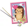 Krāsošanas pēc numuriem komplekts Ravensburger CreArt Hearty Hedgehog (modelis 25883) — gleznošanas komplekts