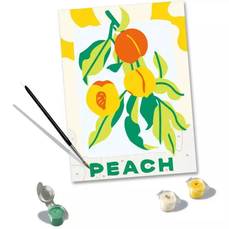 Gleznošanas komplekts Ravensburger CreArt — Peaches (radošs gleznošanas komplekts, modelis 25517)