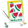 Krāsošanas komplekts pēc numuriem Ravensburger CreArt – Melones (dizains), Ravensburger 25516
