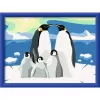 Gleznošanas komplekts Ravensburger CreArt Penguin Family – krāsošana pēc numuriem, modelis 25888