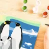 Gleznošanas komplekts Ravensburger CreArt Penguin Family – krāsošana pēc numuriem, modelis 25888