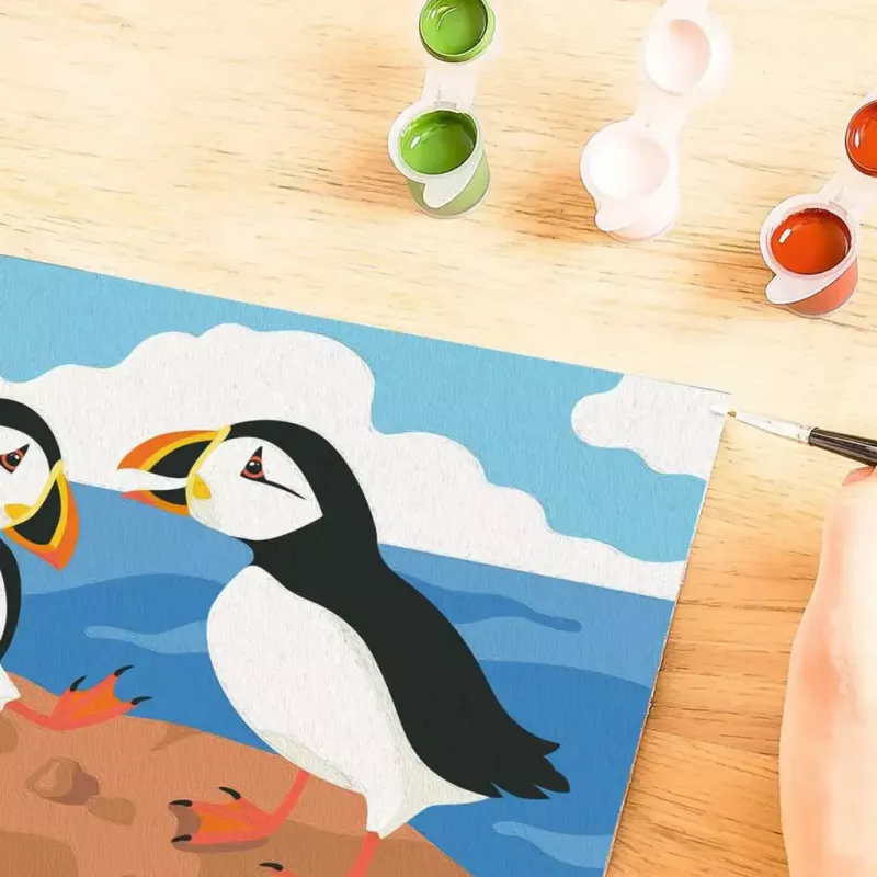 Ravensburger CreArt Puffins gleznošanas komplekts