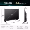Hisense 40E4QT 101.6 cm (40 collas) Full HD viedtelevizors Wi-Fi melns