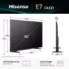 Hisense 85E77Q 2.16 m (85 collas) 4K Ultra HD viedais televizors Wi-Fi melns