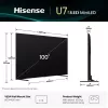 Hisense 100U7Q 2.54 m (100 collas) 4K Ultra HD Smart TV Wi-Fi Melns