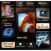 Hisense 100U7Q 2.54 m (100 collas) 4K Ultra HD Smart TV Wi-Fi Melns