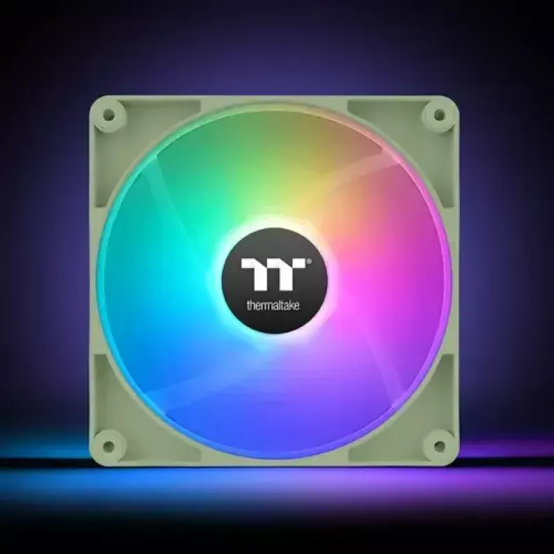 Datora korpusa ventilators THERMALTAKE Matcha zaļa CT120 120mm, 500–2000 RPM, 1.87 mmH2O, pelēks, 2 gab.