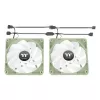 Datora korpusa ventilators THERMALTAKE Matcha zaļa CT120 120mm, 500–2000 RPM, 1.87 mmH2O, pelēks, 2 gab.