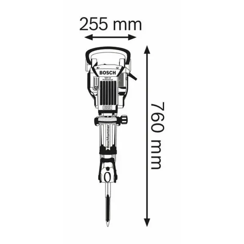 Bosch 0 611 335 000 nojaukšanas āmurs melns, zils 1750 W