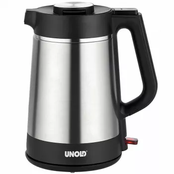 Unold 18715 elektriskā tējkanna 1,5 L 1800 W melna, nerūsējošais tērauds