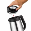 Unold 18715 elektriskā tējkanna 1,5 L 1800 W melna, nerūsējošais tērauds