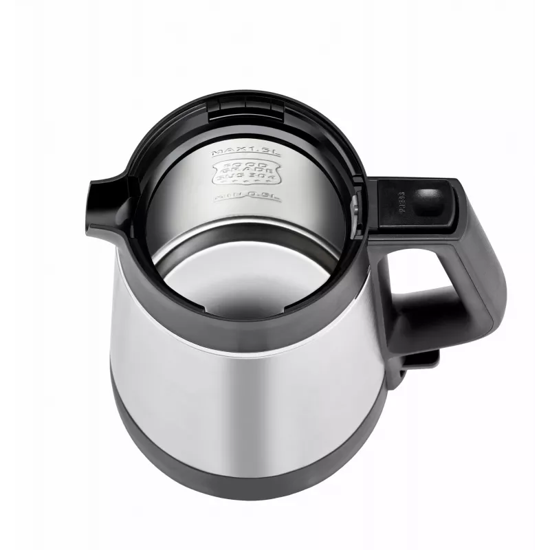 Unold 18715 elektriskā tējkanna 1,5 L 1800 W melna, nerūsējošais tērauds