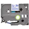 Lentu kasešu lente Brother TZe253 24 mm, zils uz balta