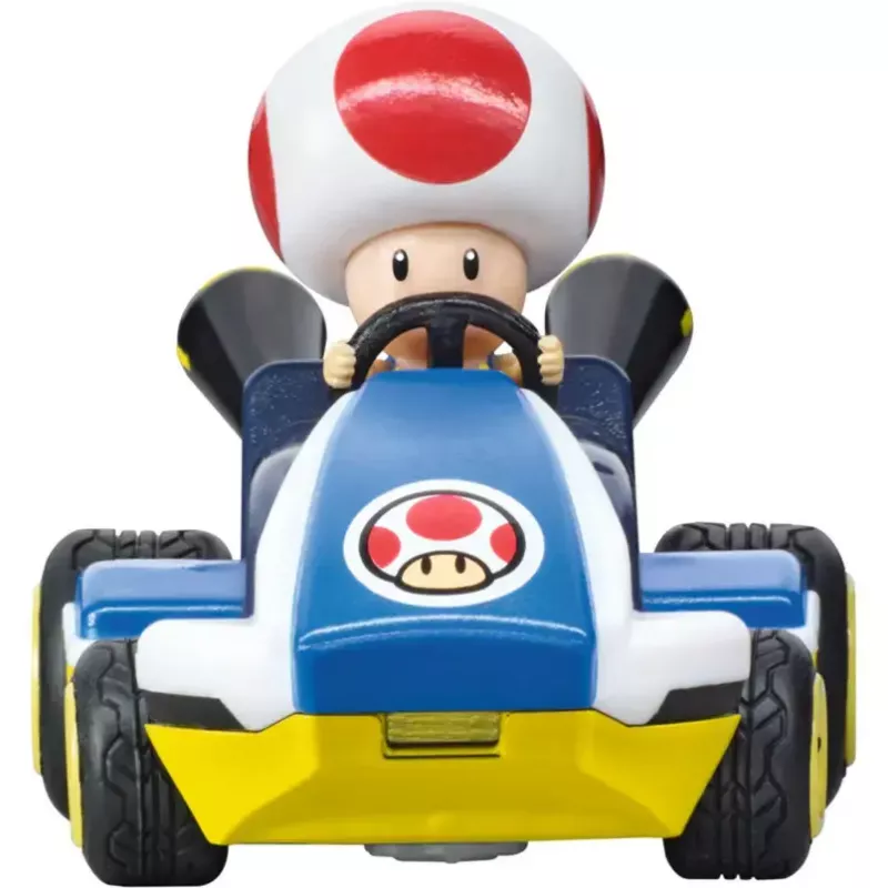 Radio vadāma rotaļu automašīna CARRERA Mario Kart Mini RC – Toad Paperbox, 2,4 GHz