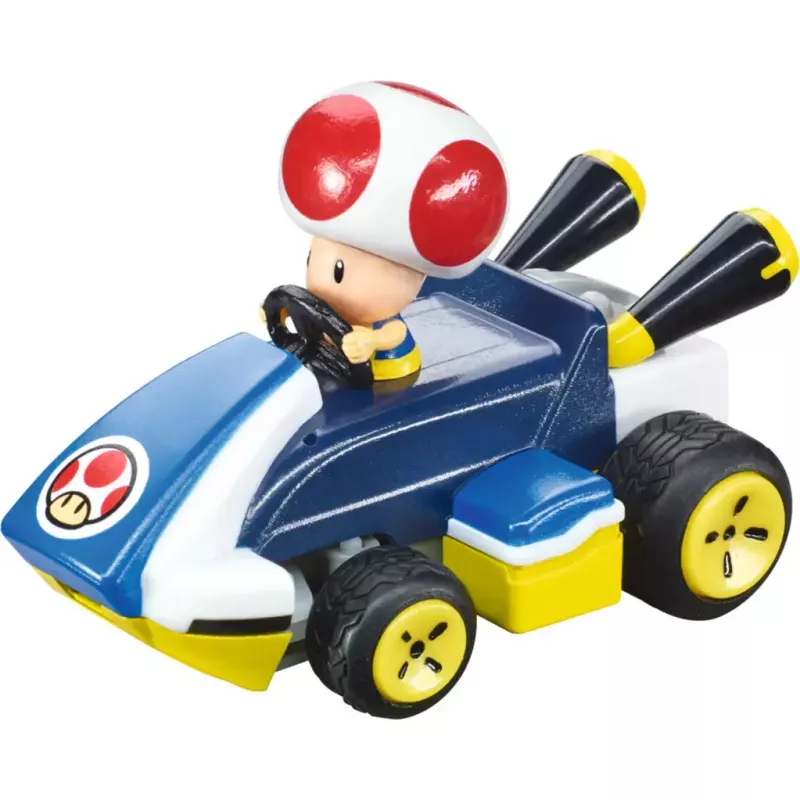Radio vadāma rotaļu automašīna CARRERA Mario Kart Mini RC – Toad Paperbox, 2,4 GHz