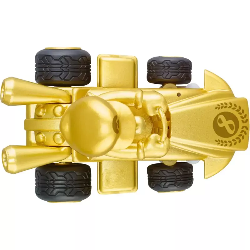 Radio vadāma CARRERA Mario Kart Mini RC — Mario Gold Gold, 2,4 GHz, papīra kaste