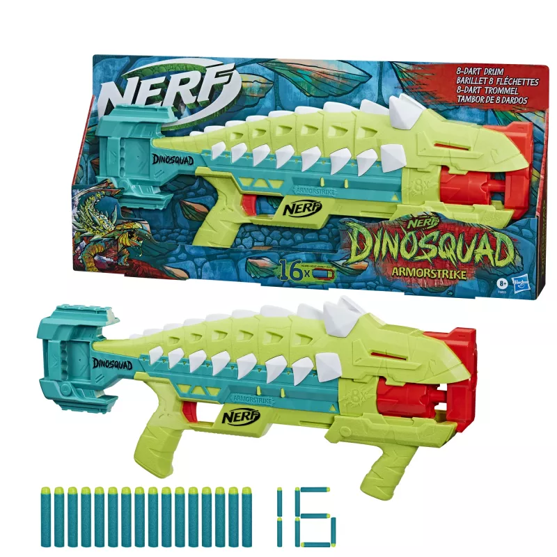 Nerf DinoSquad Armorstrike, Rotaļu ierocis, 8 gadi, 99 gadi, Dinozaurs, 1 kg