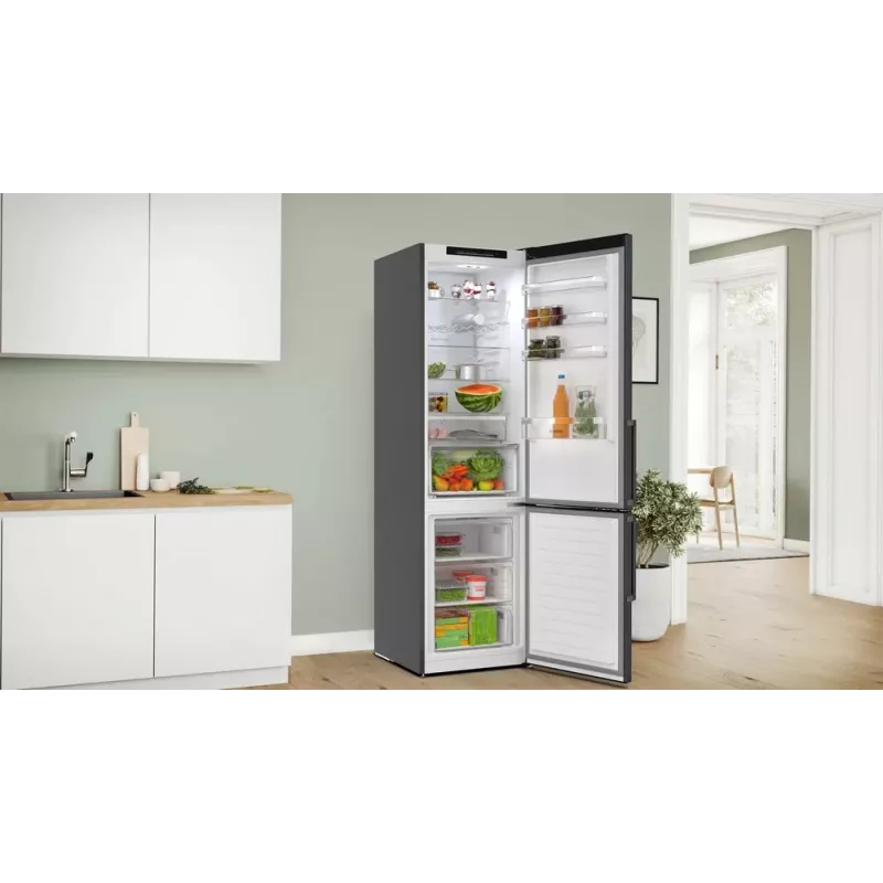 Bosch KGN39VXAU ledusskapis-saldētava Brīvi stāvošs 363 L Melns