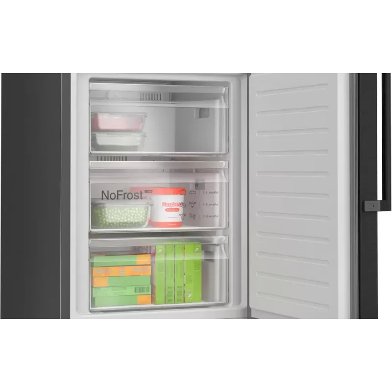Bosch KGN39VXAU ledusskapis-saldētava Brīvi stāvošs 363 L Melns
