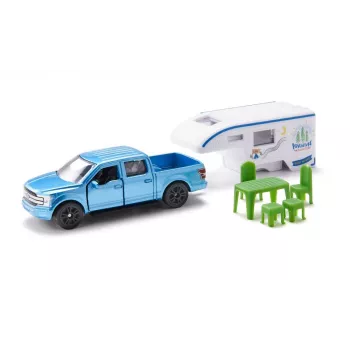 Car Siku Ford F150 Metal Plastic Blue zaļa balta 3+ years