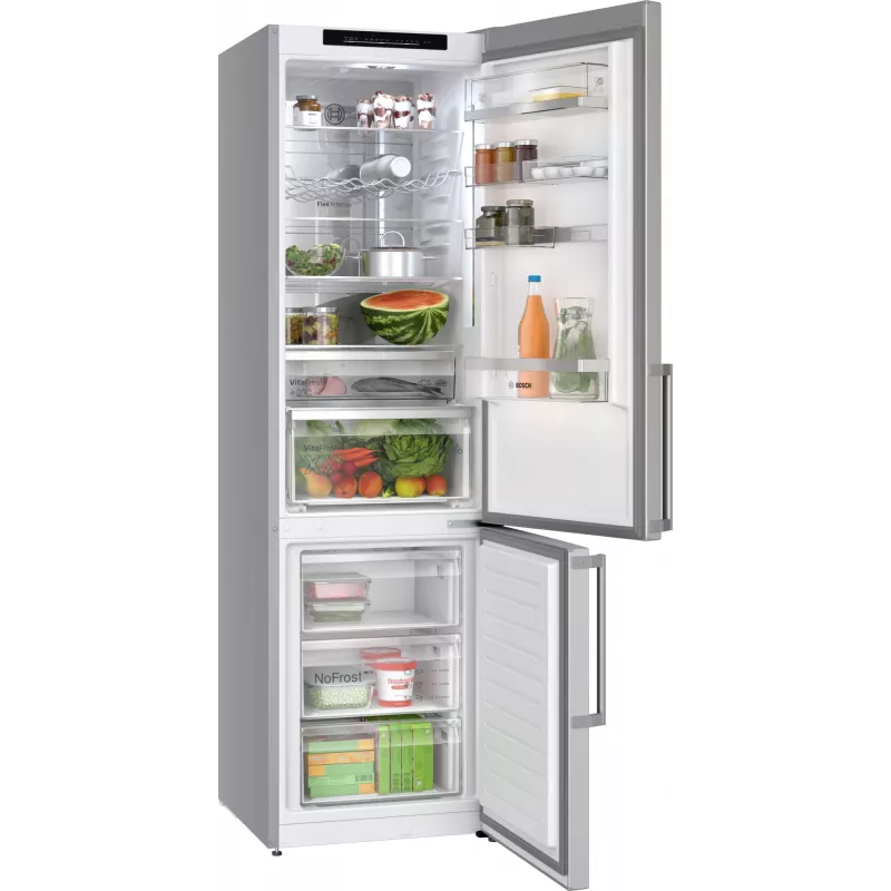 Bosch Serie 6 KGN39AIAU ledusskapis-sal dētājs Brīvstāvošs 363 L Nerūsējošais tērauds