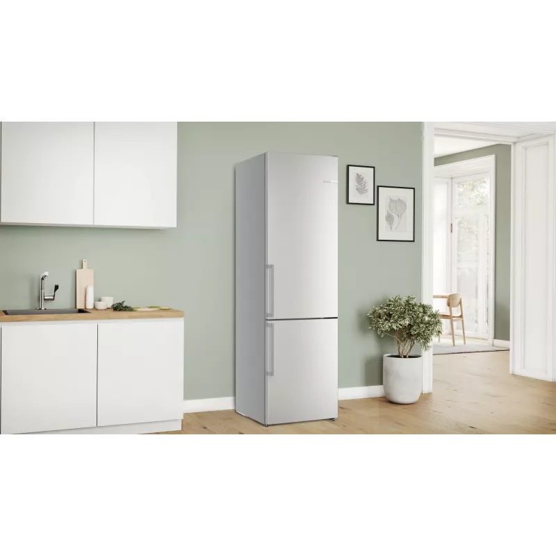 Bosch Serie 6 KGN39AIAU ledusskapis-sal dētājs Brīvstāvošs 363 L Nerūsējošais tērauds