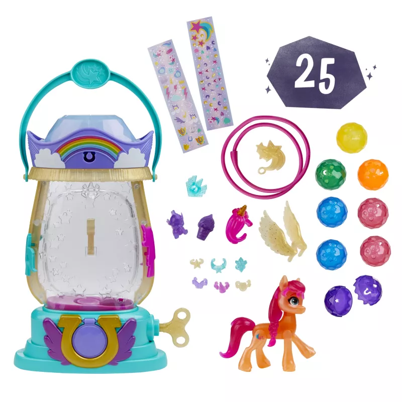 My Little Pony: A New Generation Movie Sparkle Reveal Lantern Sunny Starscout - gaismas rotaļlieta ar 25 detaļām un pārsteigumiem