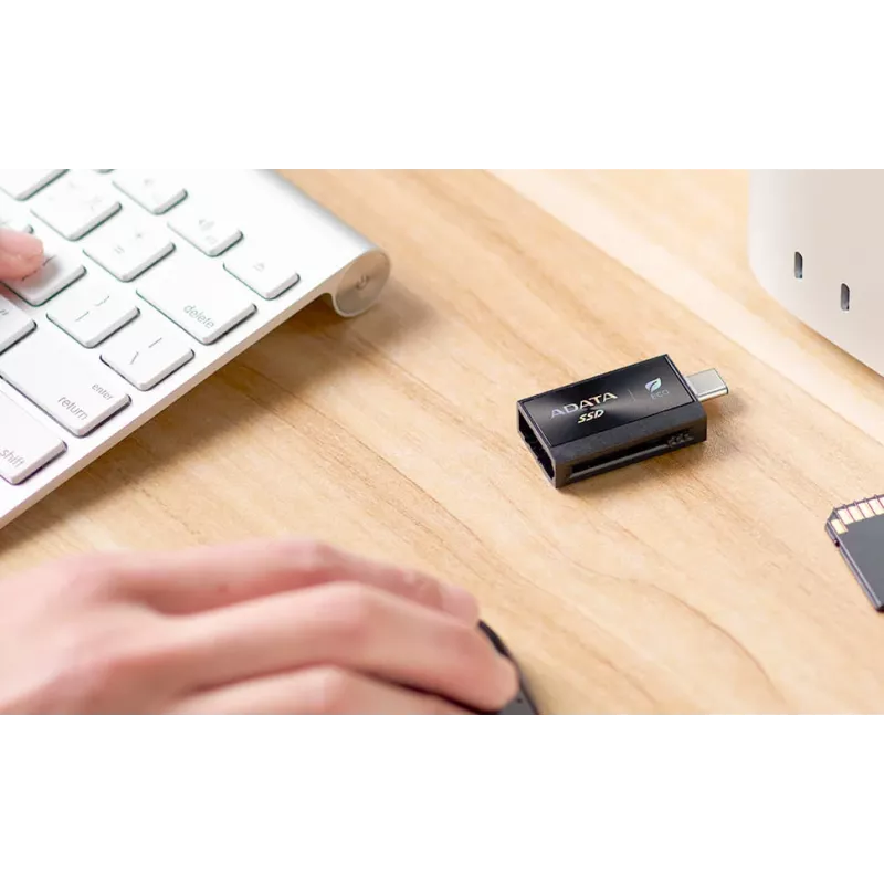 ADATA SC730 512 GB USB Type-C 3.2 Gen 2 (3.1 Gen 2) Melns