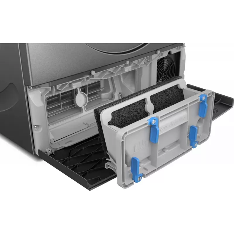 Bosch Serie 6 WQG243DR10 veļas žāvētājs Brīvstāvošs Ielādēšana no priekšas 9 kg Pelēks