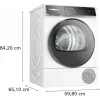 Bosch Serie 8 WQB246D41 veļas žāvētājs Brīvstāvošs Ar priekšējo ielādi 9 kg Balts